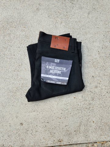 "The Needle" Skinny 4-Way-Stretch Selvedge Black