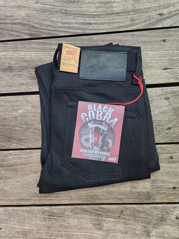 Super Guy Black Cobra Stretch Selvedge