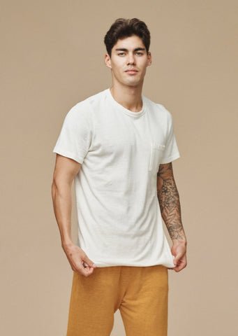 Baja 7oz Pocket Tee - Washed White