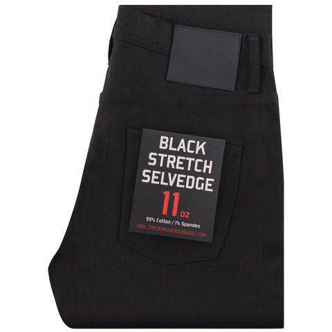 UB444 Tight Fit Selvedge - Black